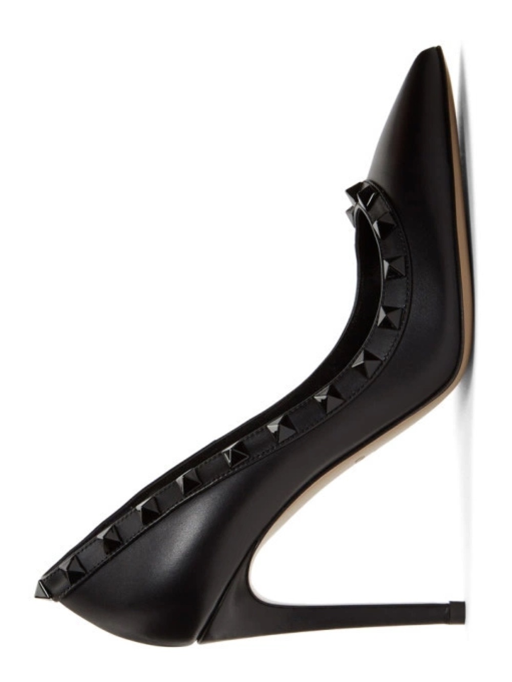 Valentino Black Valentino Garavani Tonal Rockstud Heels